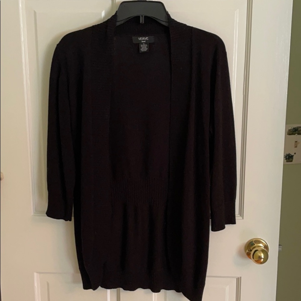 Black sweater cardigan